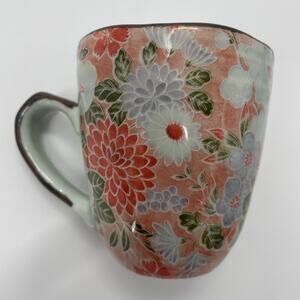 ARITA Ceramic Mug Floral Hand Shaped